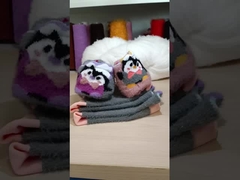 % 100 Polyester Taklit Furs Yarn Warn ve Yumuşak Kazaklar Yapmak için